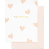 Pink Heart Valentine Card