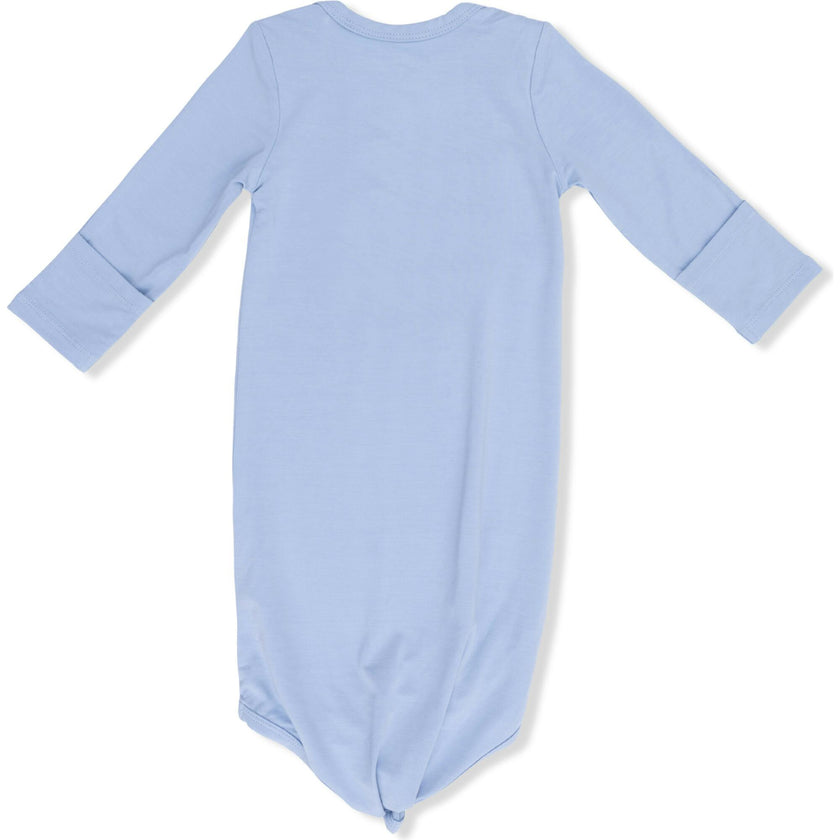 Solid Blue Fog - Knotted Gown and Hat