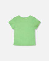 Crinkle Jersey T-Shirt Mint Green