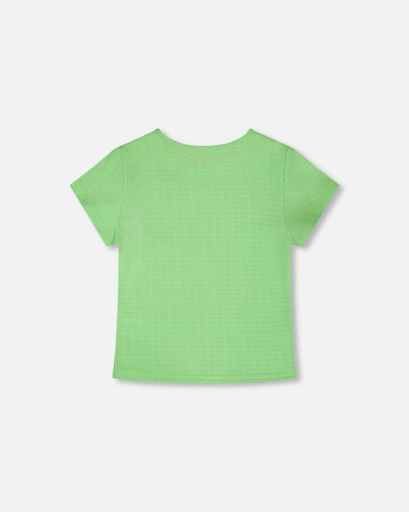 Crinkle Jersey T-Shirt Mint Green
