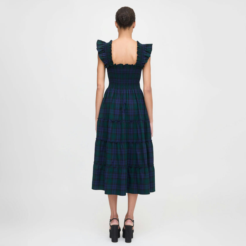 The Ellie Nap Dress - Blackwatch Tartan