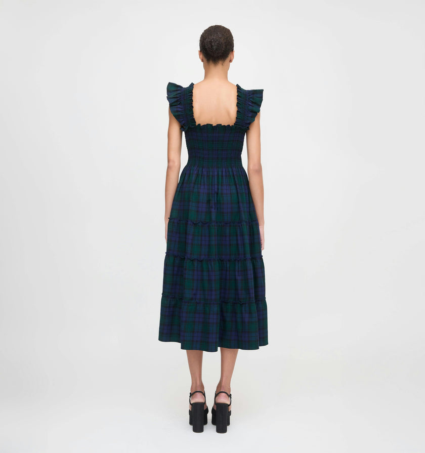 The Ellie Nap Dress - Blackwatch Tartan