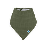 Cotton Muslin + Fleece Bandana Bib 4 Pack - Sea