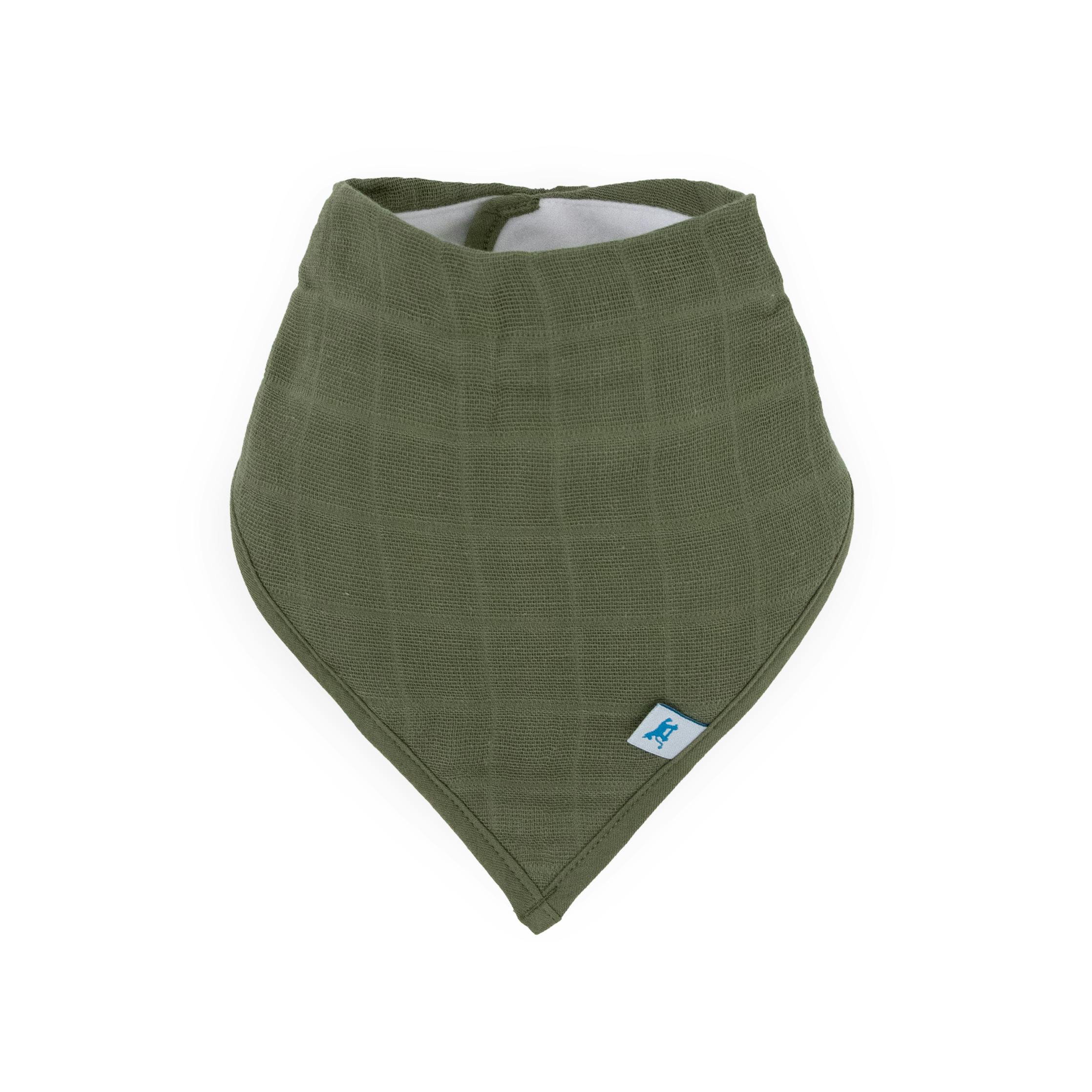 Cotton Muslin + Fleece Bandana Bib 4 Pack - Sea
