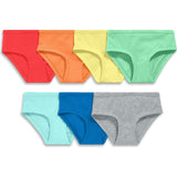Kids bikini 7-pack in solid rainbow mix