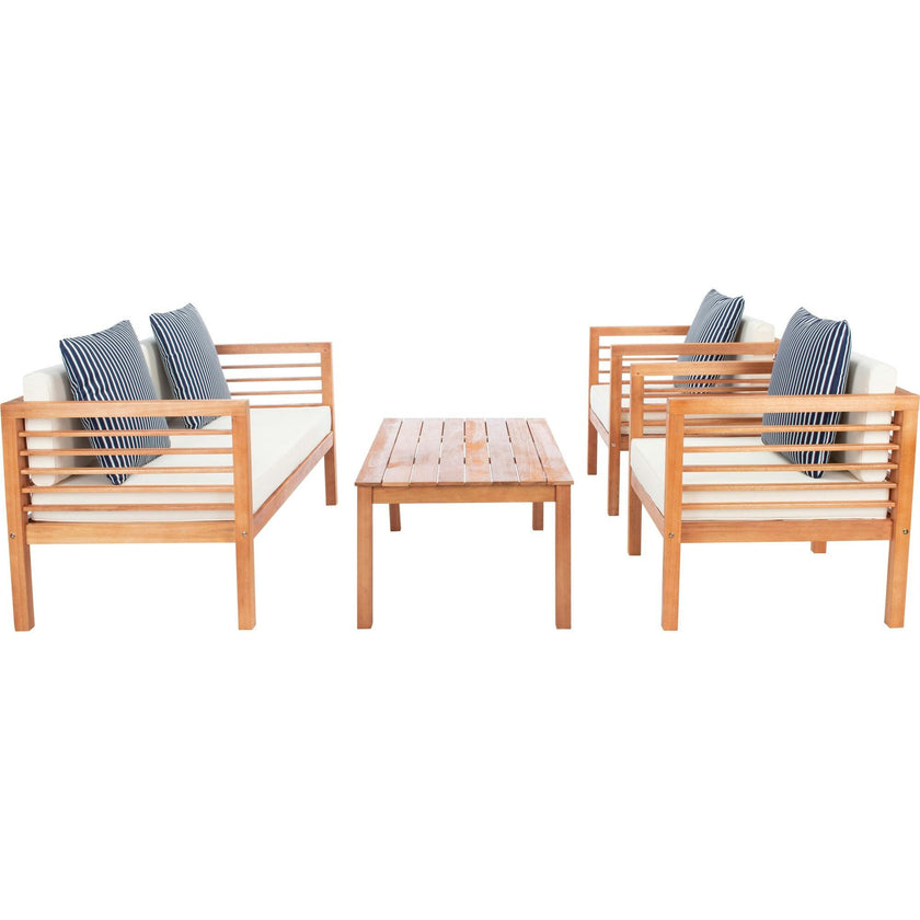 Alda Eucalyptus 4-Piece Outdoor Set