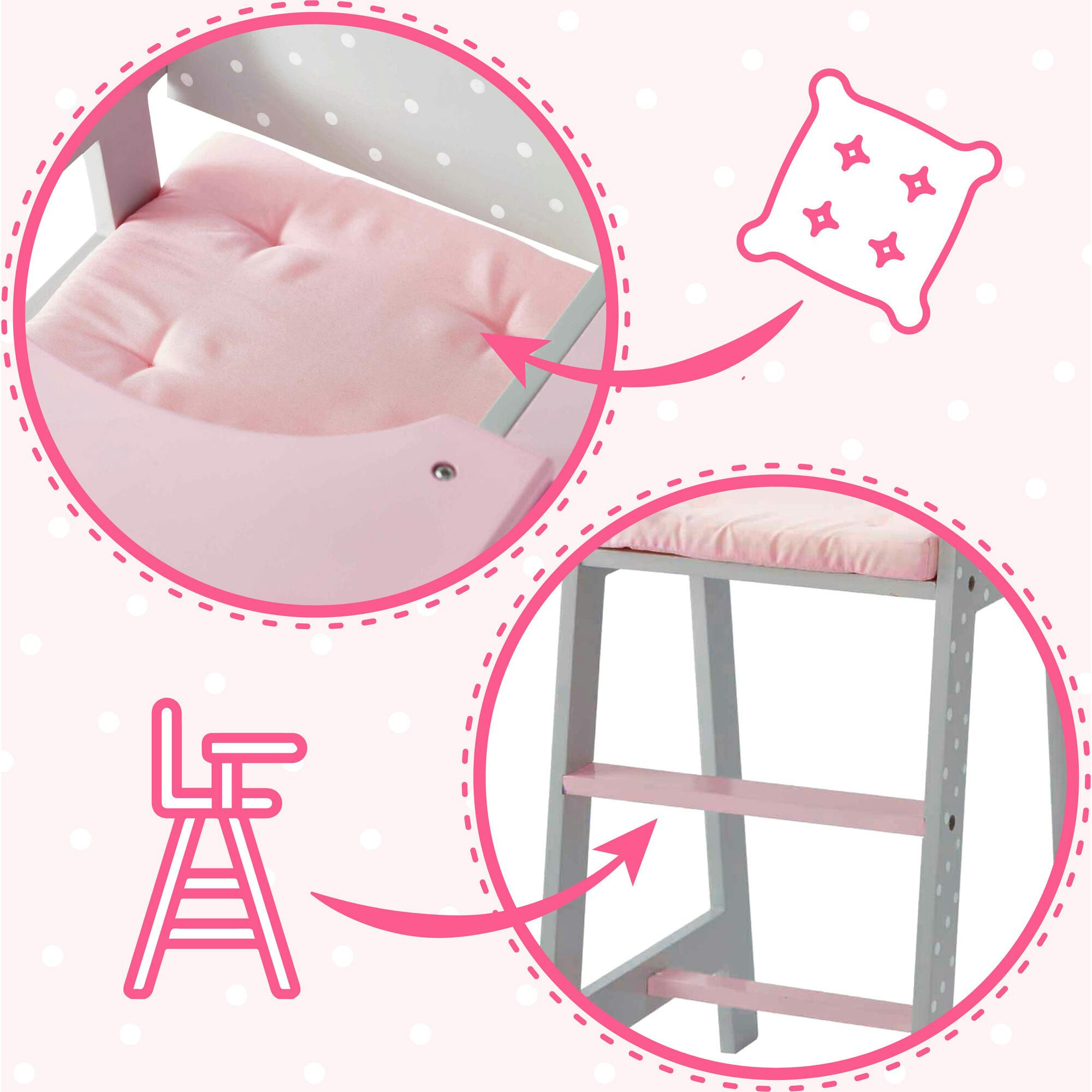 Polka Dots Princess Baby Doll High Chair