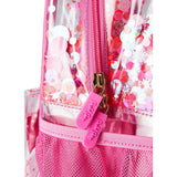 Packed Party Sweet Tart Pink Confetti Backpack Women's Fashion Shoulder Clear Book Bag; Trendy Confetti Look for Work and Travel (Pink - Sweet Tart)