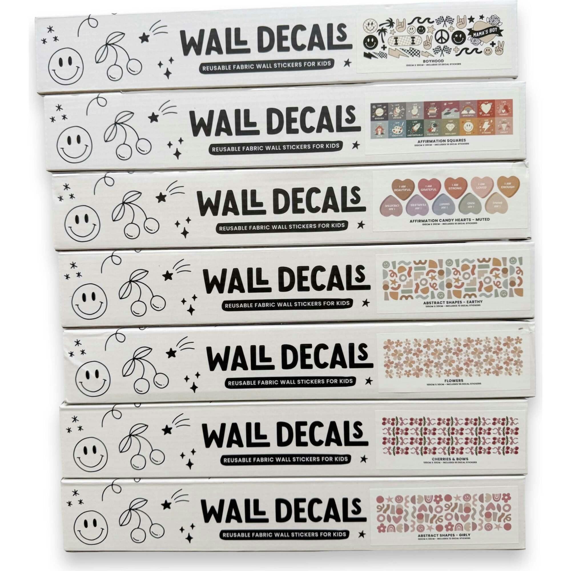 Peel & Stick Fabric Wall Stickers - Flowers