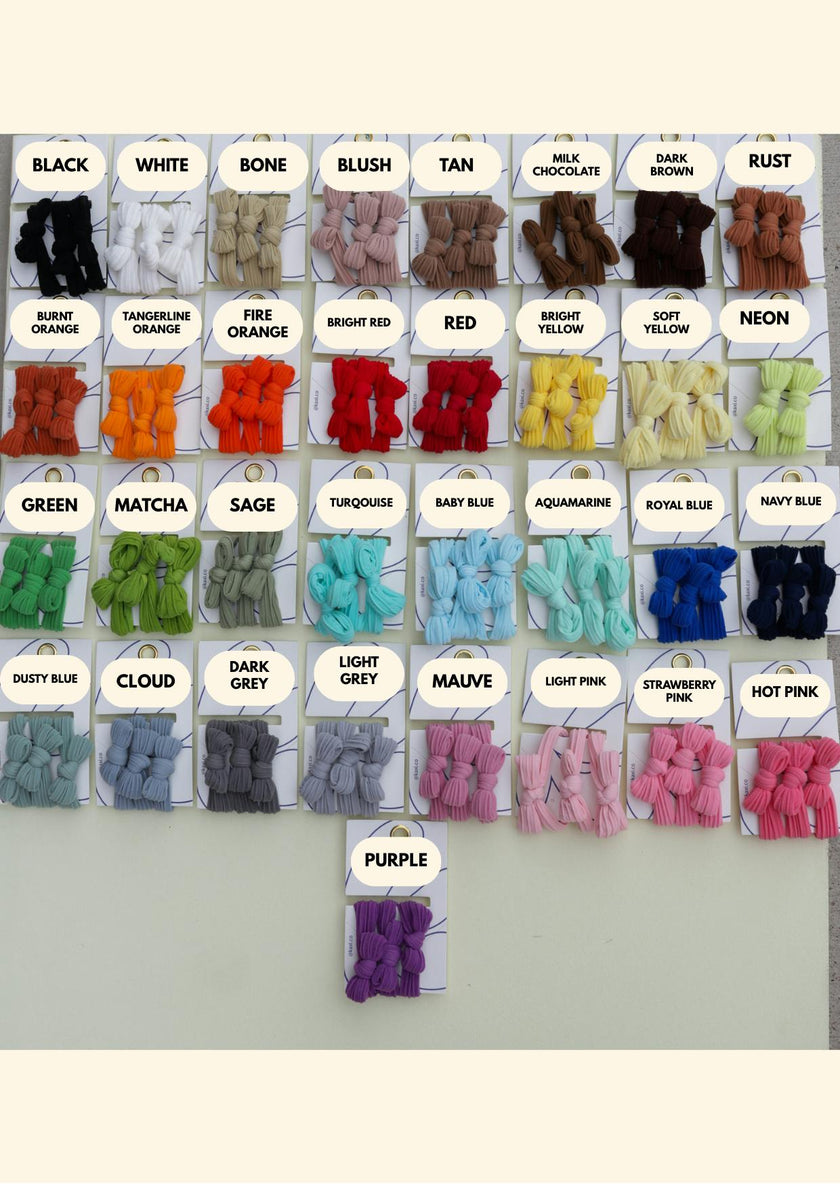 BOW SLICK BACK PONYTAILS (PACK OF 3)
