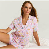 Shelly Pink Women's Luxe Pajama Short Set