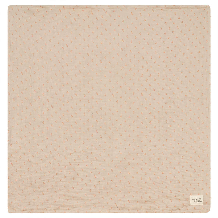 Raddish Print Swaddle Blue/Biscuit