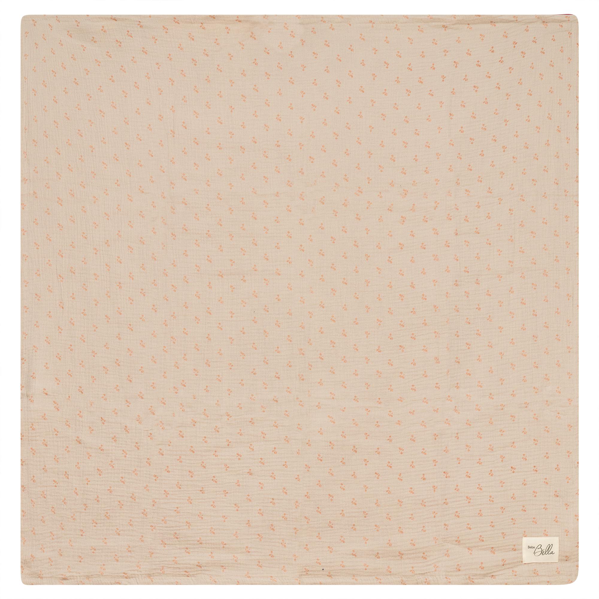 Raddish Print Swaddle Blue/Biscuit