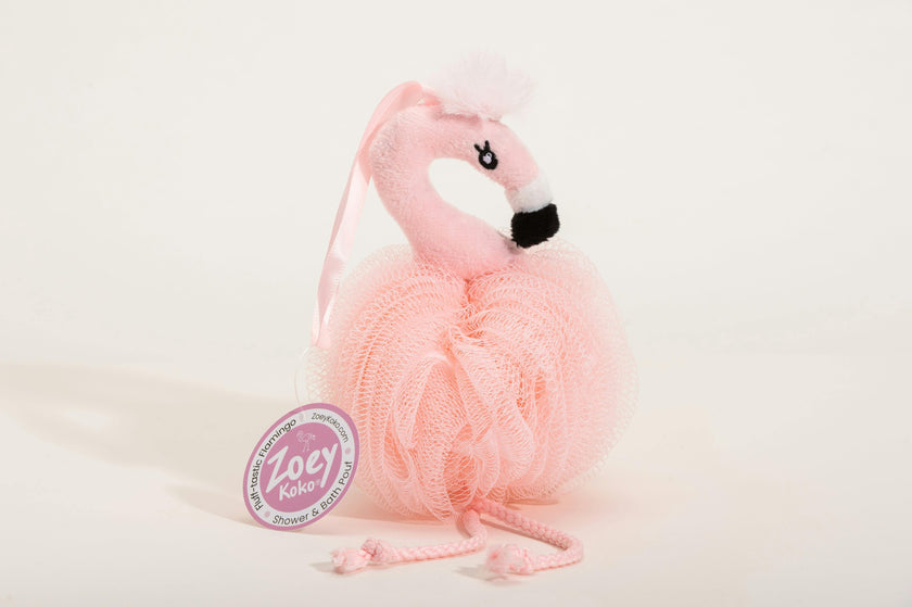Fluff-Tastic Flamingo Loofah