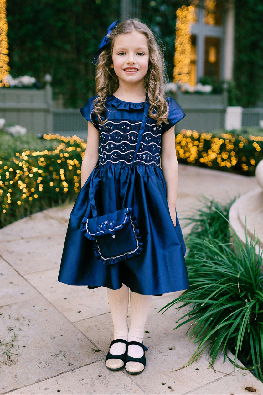 SOFIA SAPHIR SMOCKED DRESS
