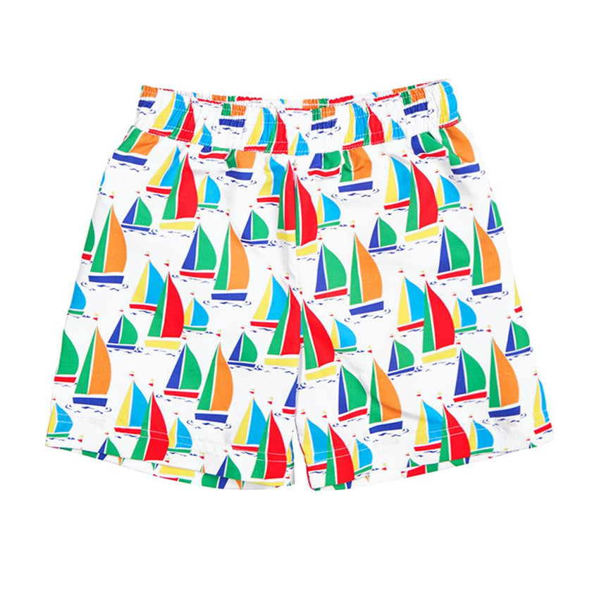 Sailboat Print Swim Trunk