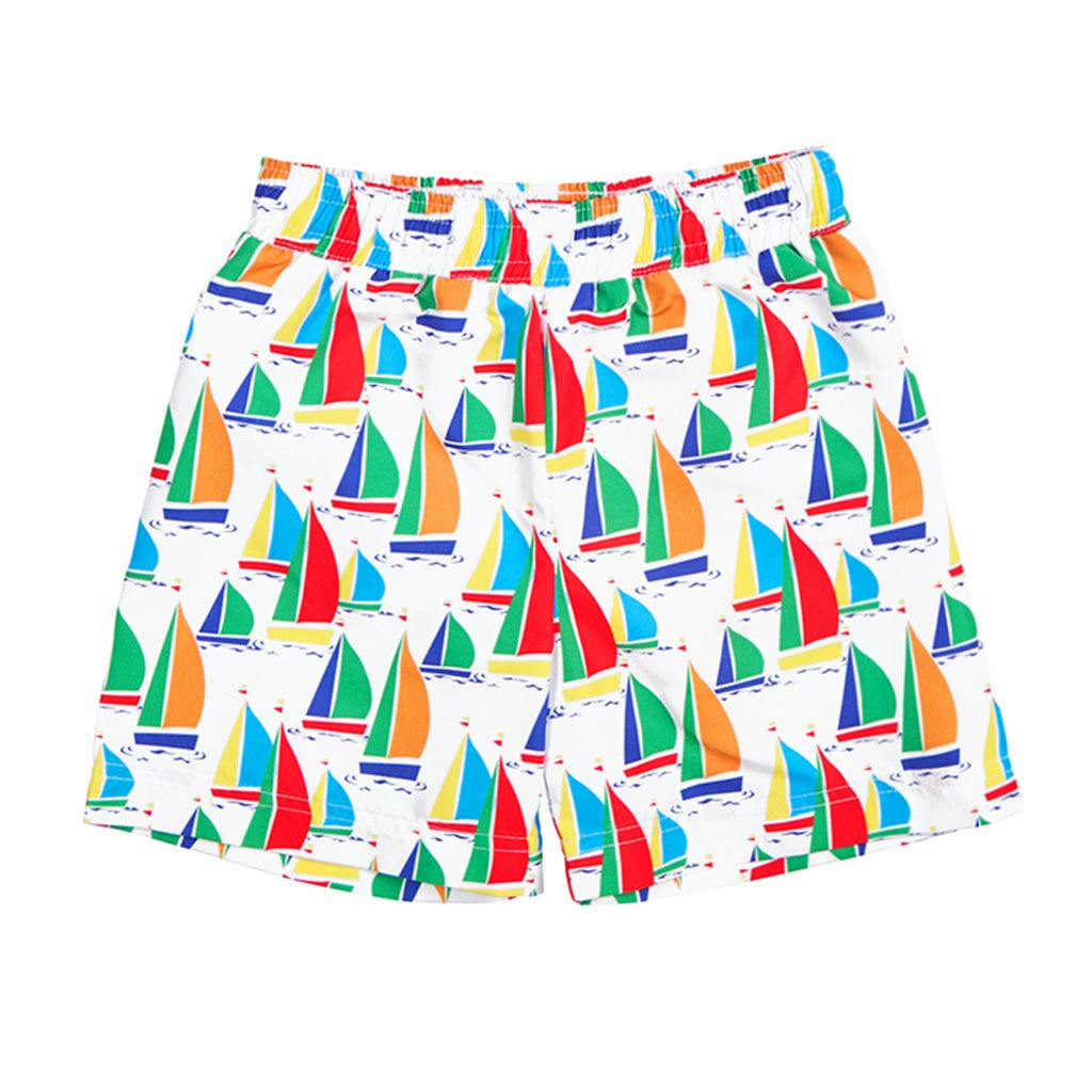 Sailboat Print Swim Trunk