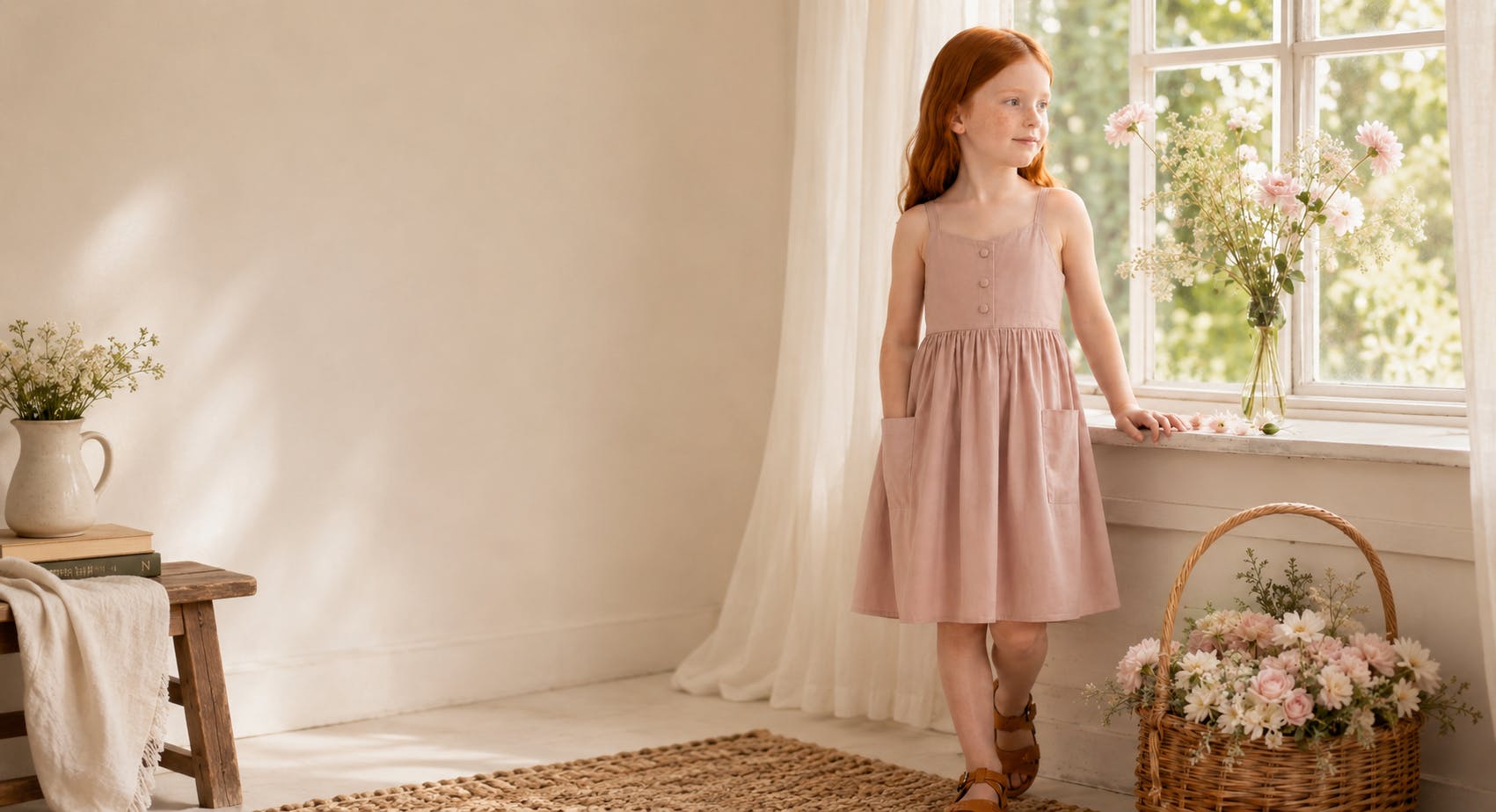 Annelise Dress | Antique Blush