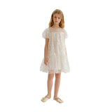 White Perivale Floral Overlay Dress