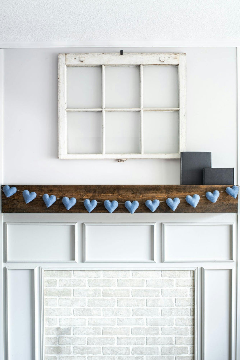 Heart Garland (Serenity Blue)