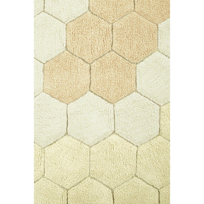 Washable Rug Round Honeycomb - 4' 7"