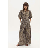 Culotte Metallic Linen Pants - Impala Print