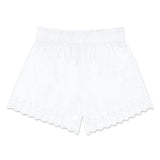 women's white schiffly shorts