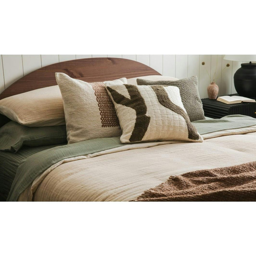 Black & White Braided Throw Pillow