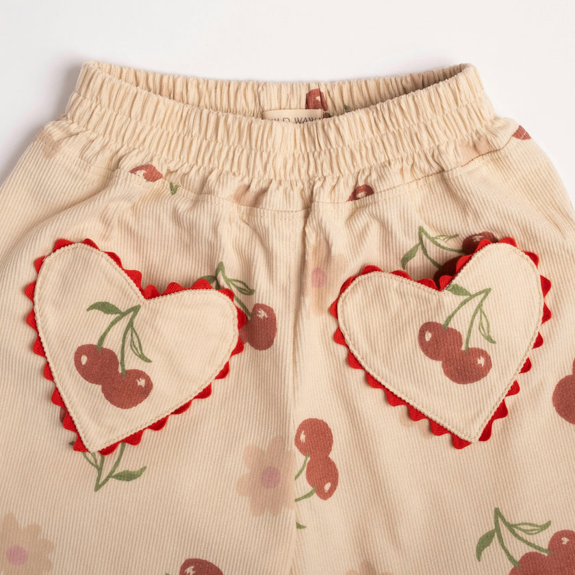 Wide-leg Pant in Cherry Bloom