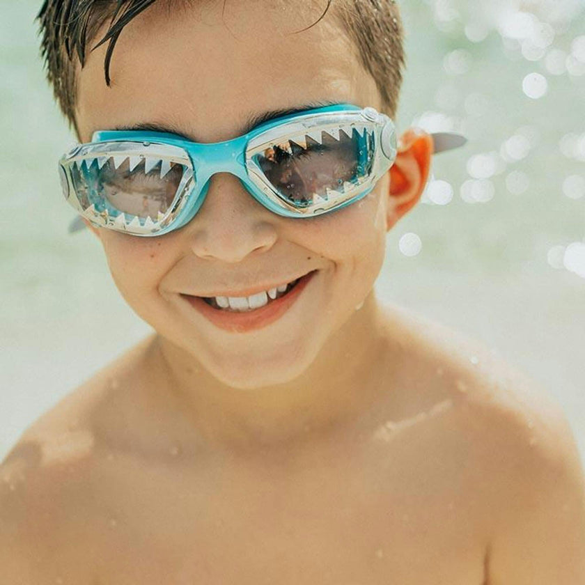 Baby Blue Tip Jaws Goggles