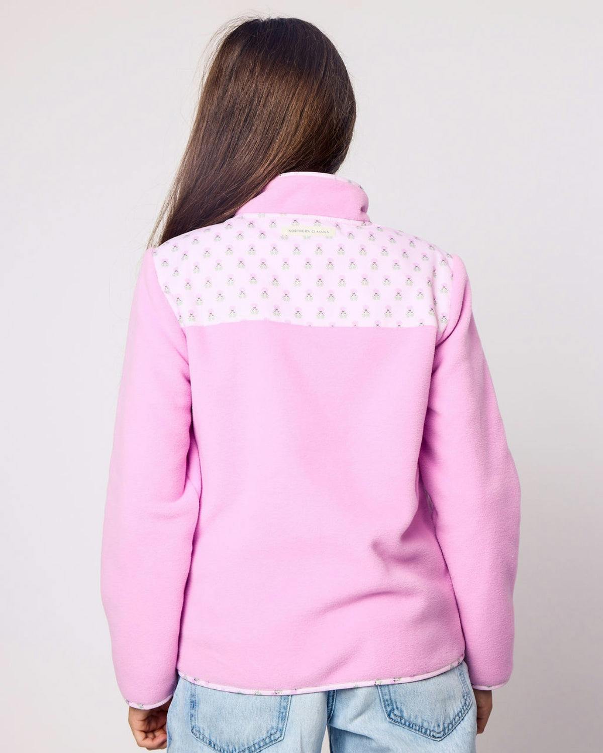 Kids Fleece Jacket in Pink Lavender