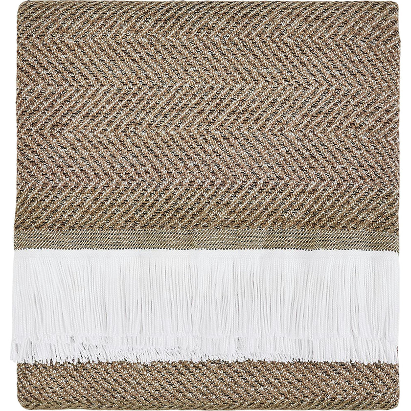 Herringbone Stain Resistant Indoor Outdoor Throw