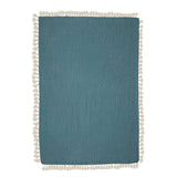 6-Layer Cotton Muslin Baby Blanket (Riverstone Blue)