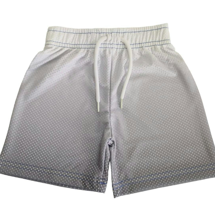 Kids Mesh Shorts - White Gradient