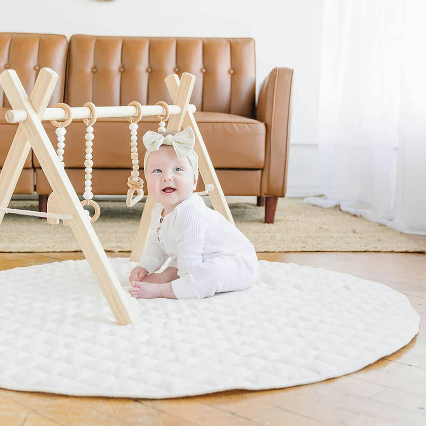 Linen Round Play Mat