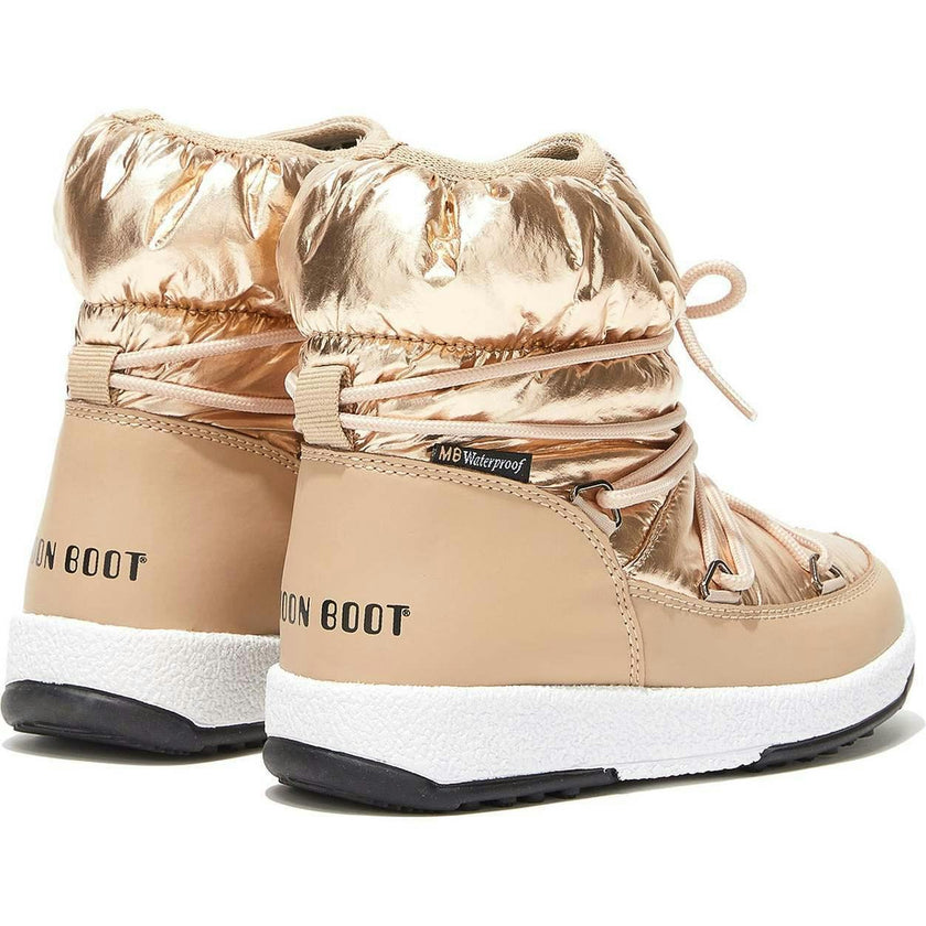 MOON BOOT Protecht Junior Low Rose Gold Nylon Boots