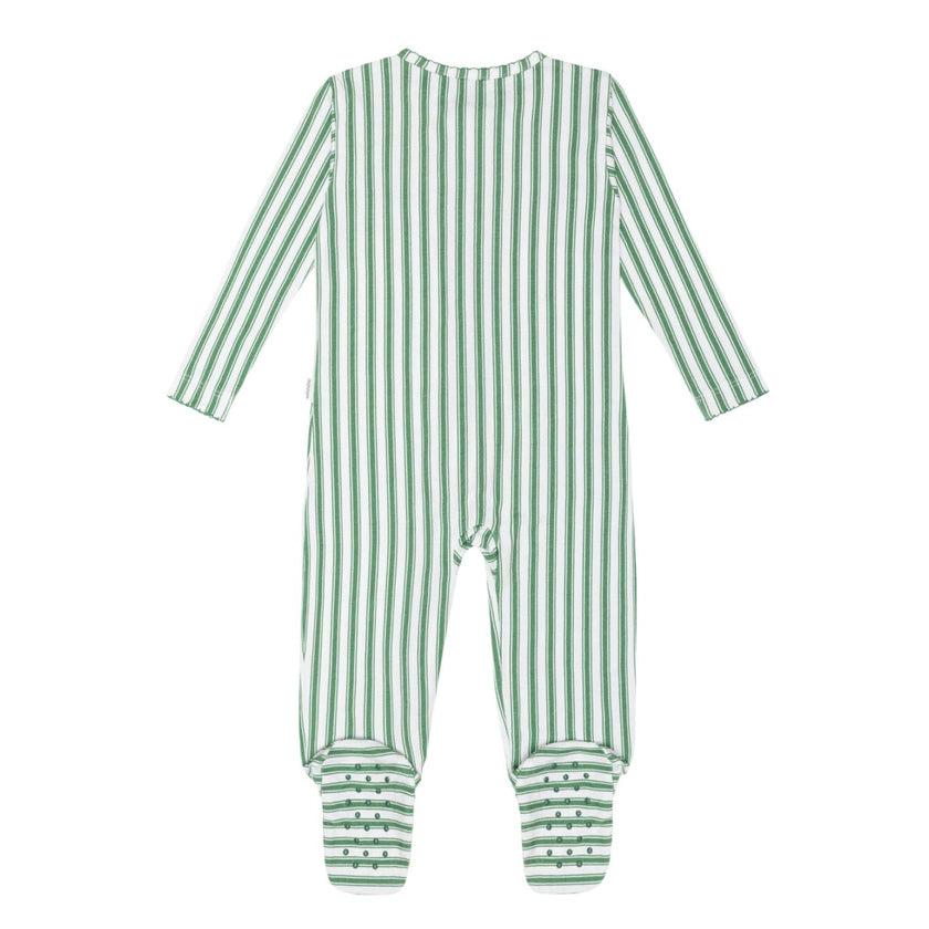 baby boxwood ticking stripe pima footie