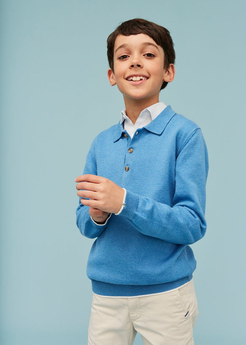 Cotton Polo Jumper