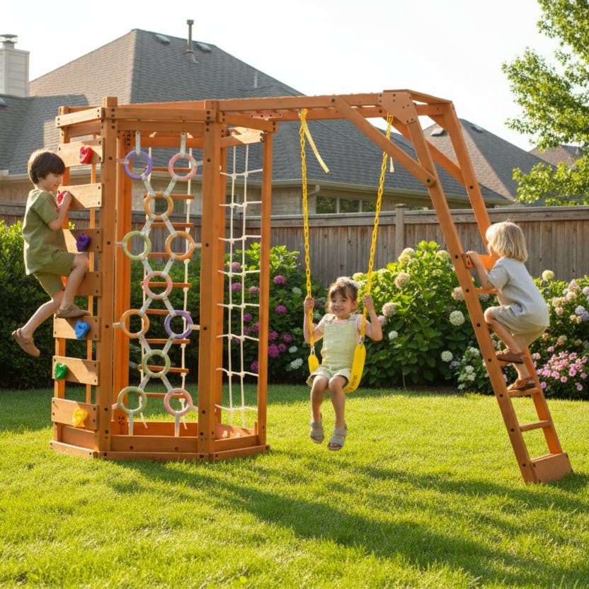 Hawthorn Outdoor Climber Playset | Bars