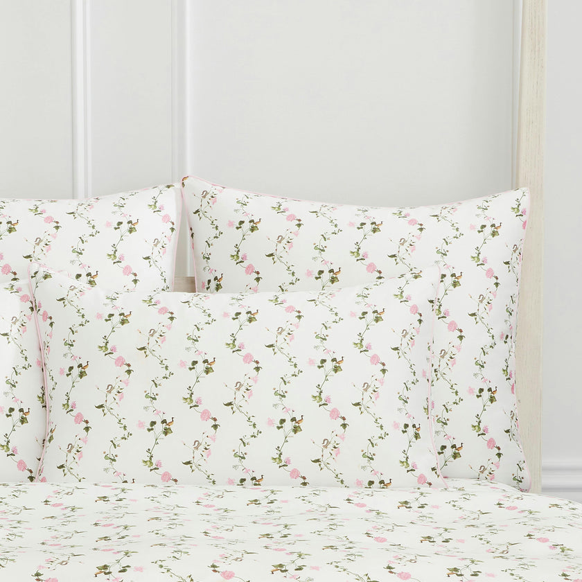 The Euro Sham - Pink Pond Floral