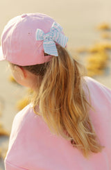 Rainbow Sparkle Bow Baseball Hat