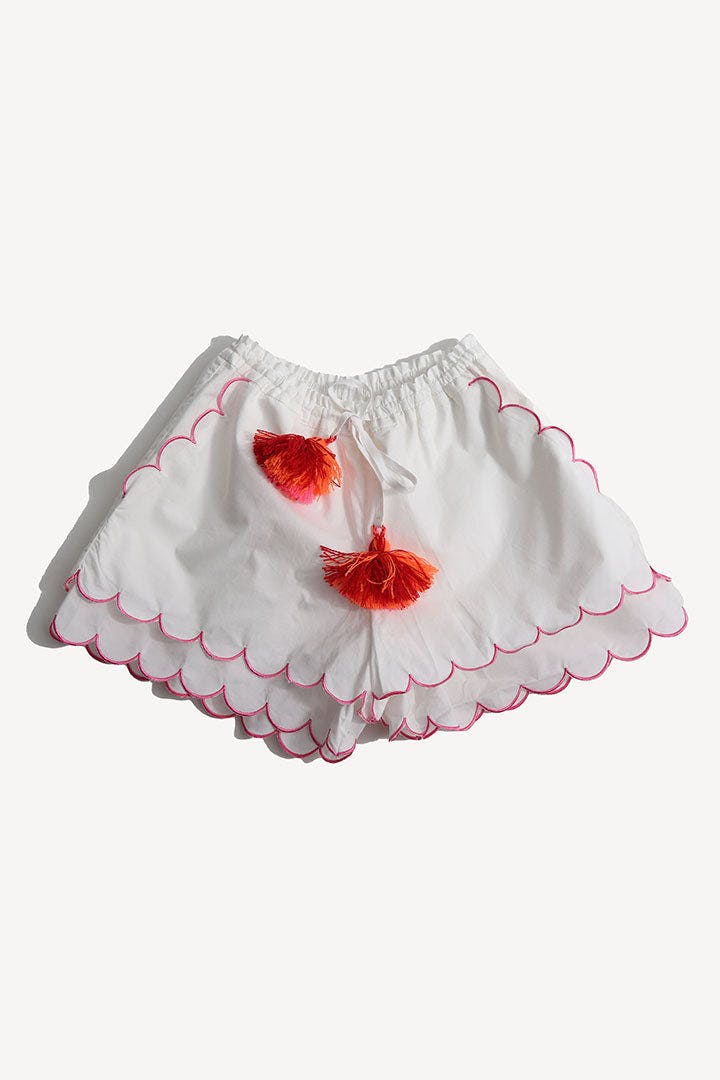 LAUREL SCALLOPED SUMMER SHORTS