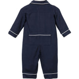 Baby's Flannel Classic Romper in Navy