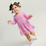 Nutcracker Suite Ruffled Bodysuit Dress
