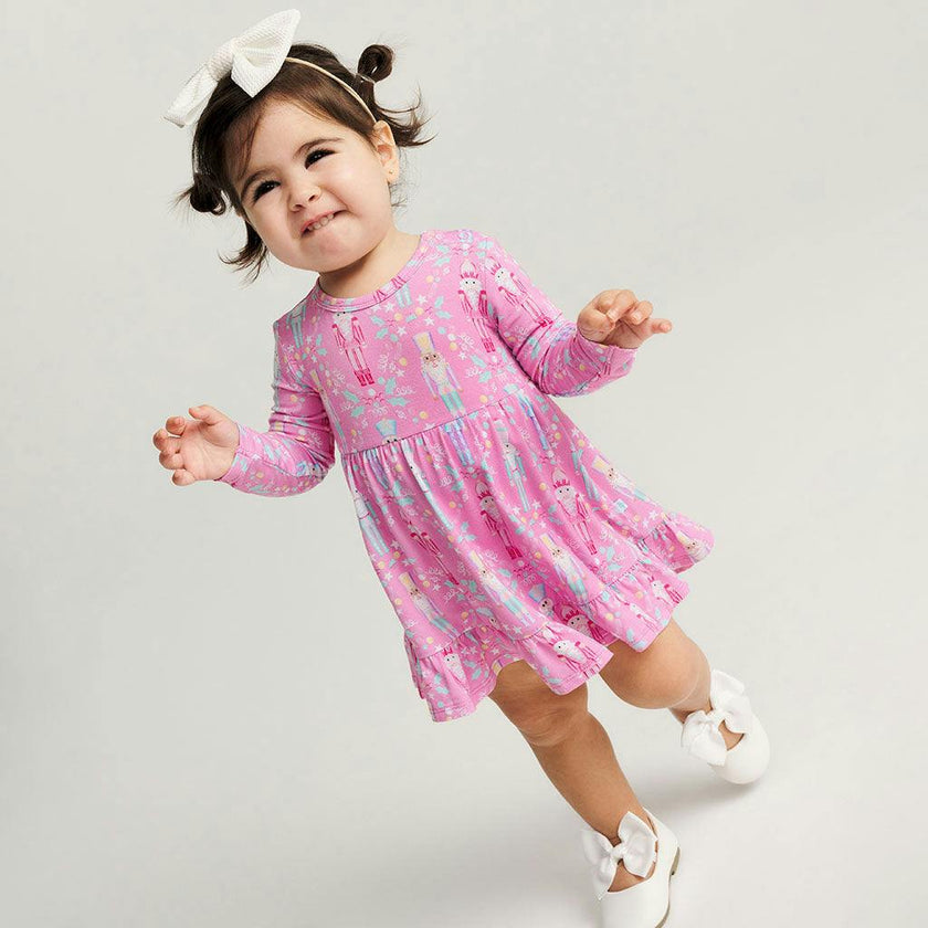 Nutcracker Suite Ruffled Bodysuit Dress