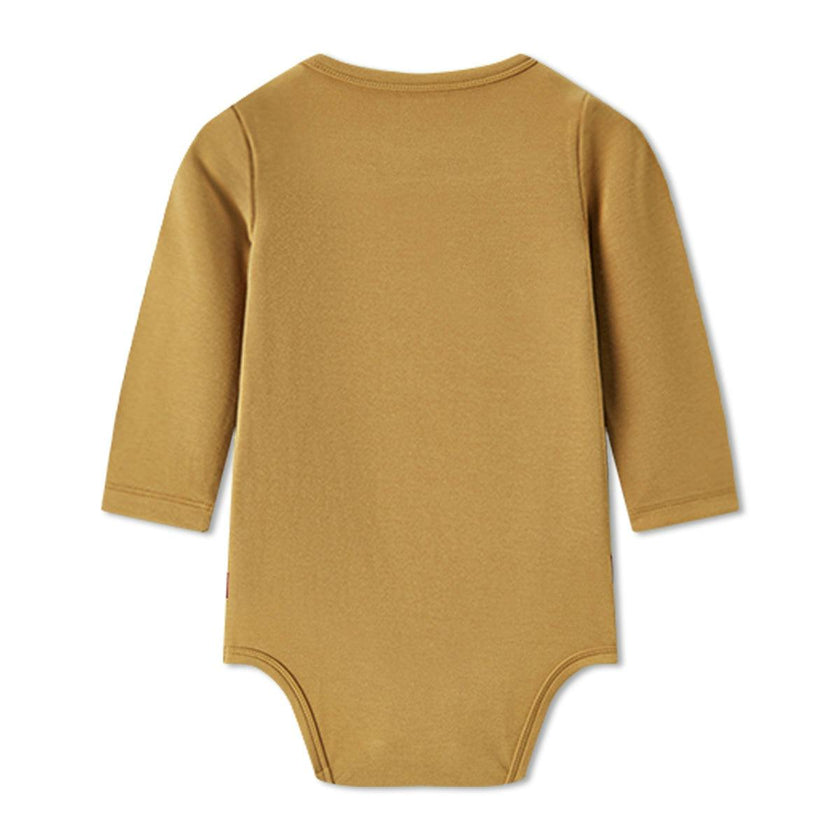 Peanut Brushed Long Sleeve One Piece