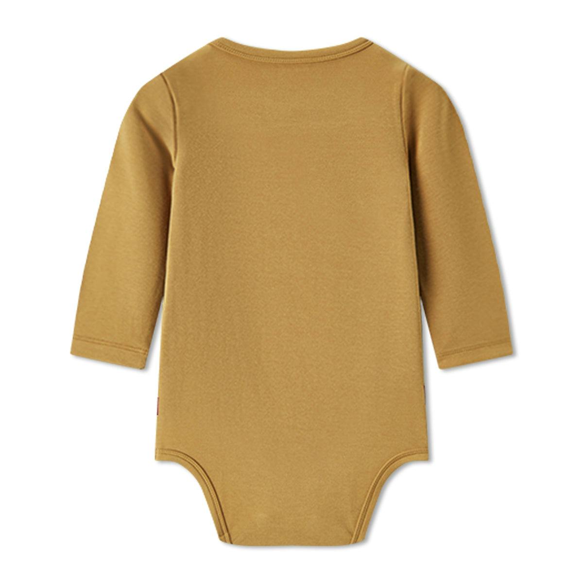 Peanut Brushed Long Sleeve One Piece