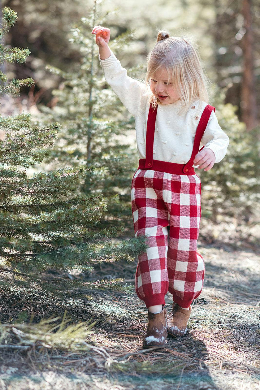 Wine Knit Popcorn Sweater