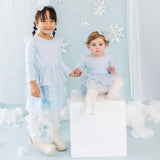 Glitter Snowflake Bow Baby Headband