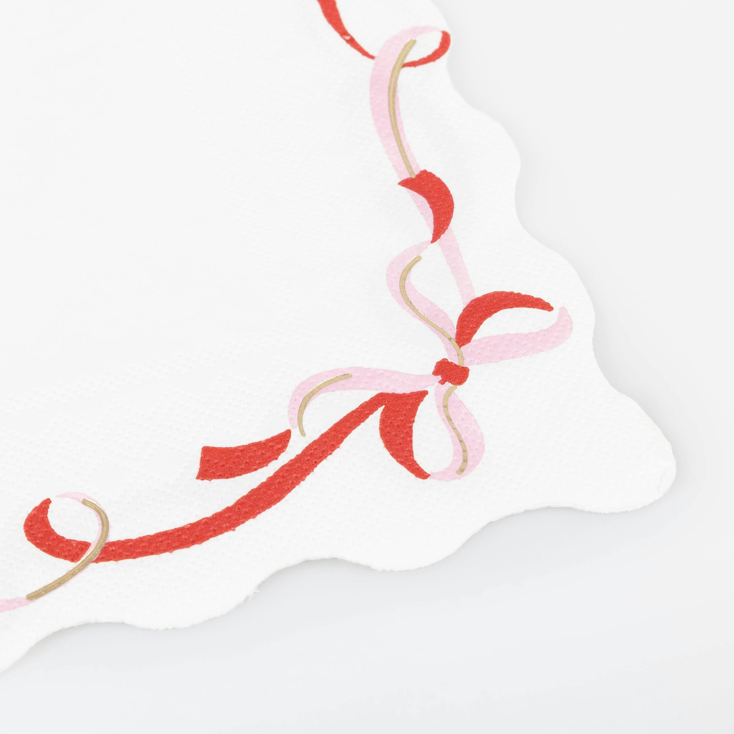 Ribbon Bow Large Napkins